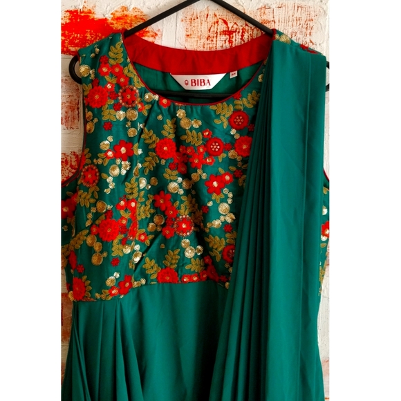 Biba Green Fusion Suit Size 34 - Picture 2 of 3